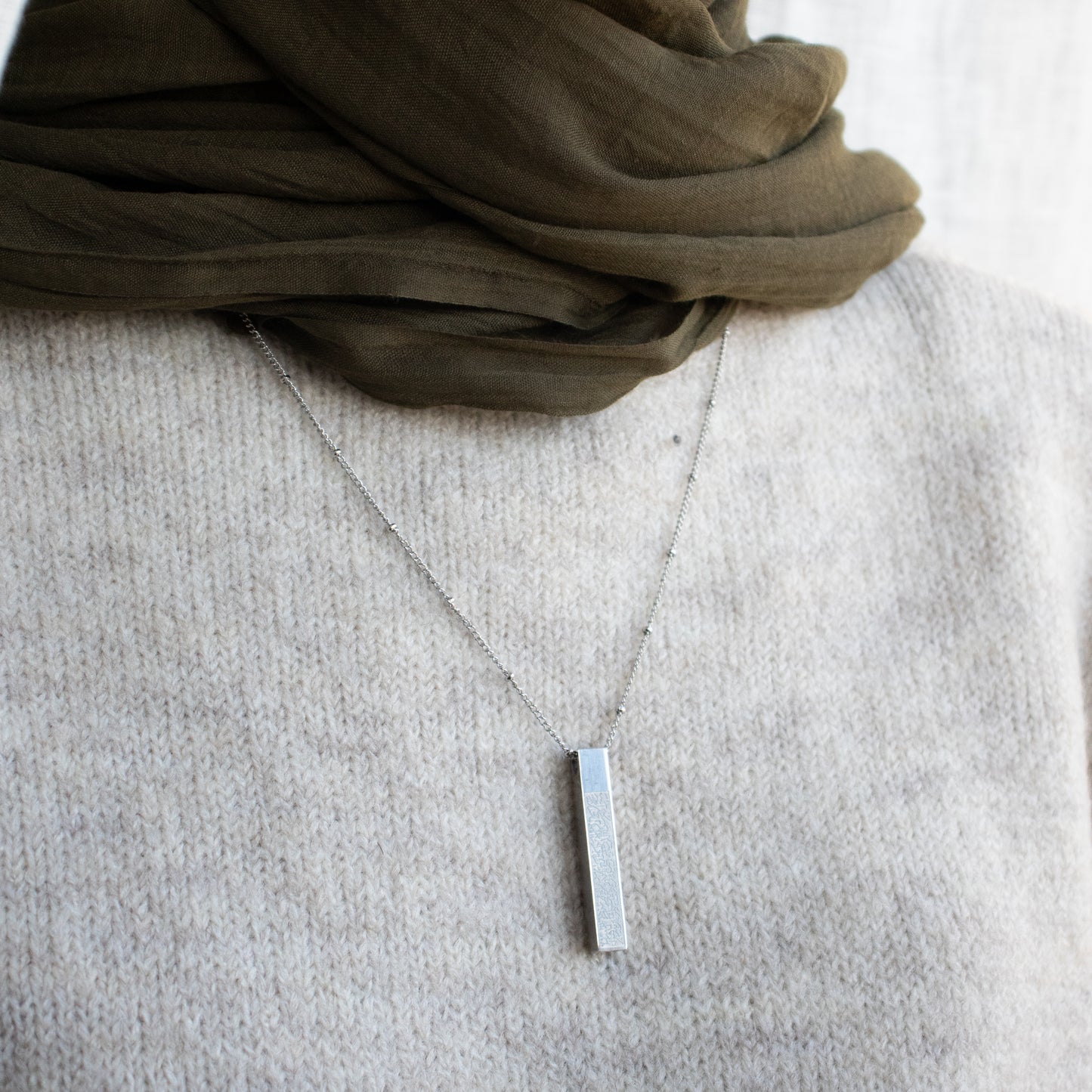 Ayatul Kursi Bar Necklace